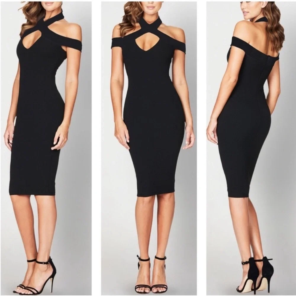 Revolve x Nookie Strappy Bodycon Midi Dress - Picture 1 of 5